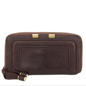 Chloe Marcie Leather Zippy Zip Around Long Wallet /1F8533